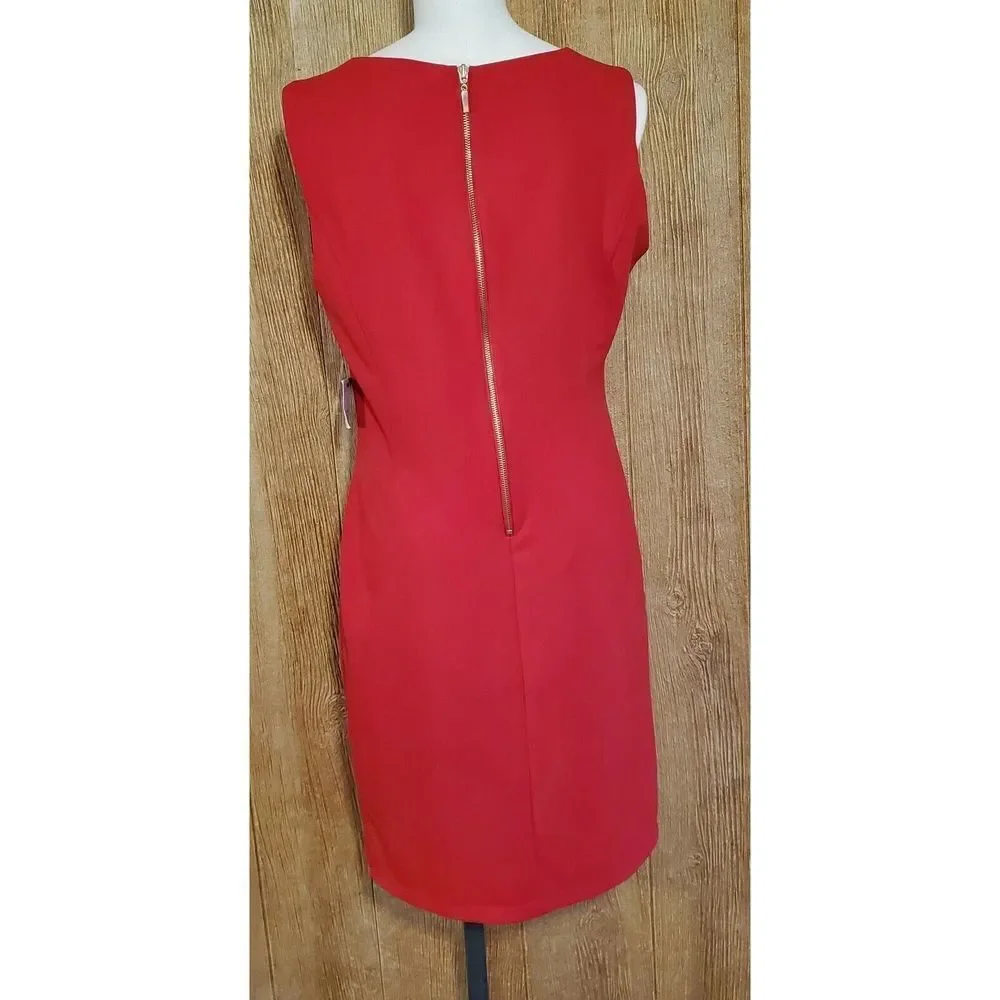 Liz Claiborne Sleeveless Seamed Front Sheath Dress Ladies Size 12 - Picture 9 of 9